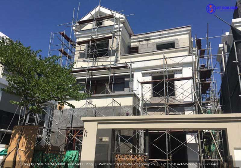 Công trình thi công chuẩn bị hoàn thiện