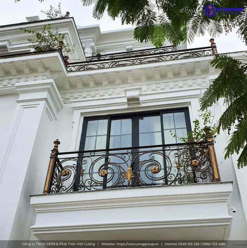 Mẫu lan can ban công sắt nghệ thuật đẹp