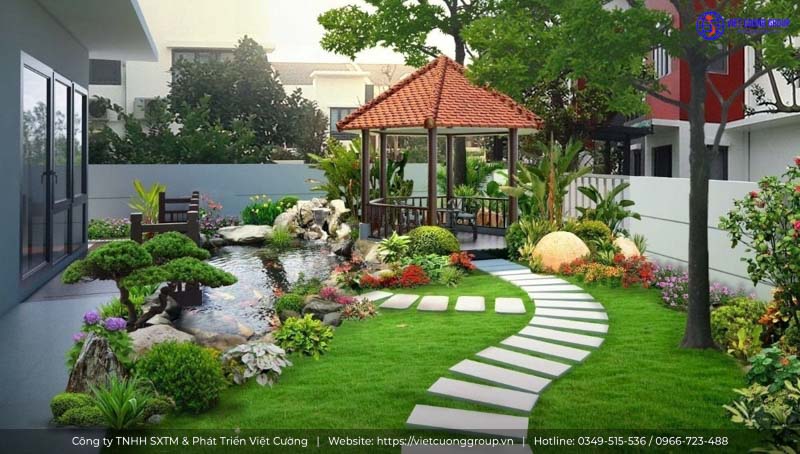 Một khu vực sân vườn chất lượng luôn là ưu tiên của nhiều gia chủ
