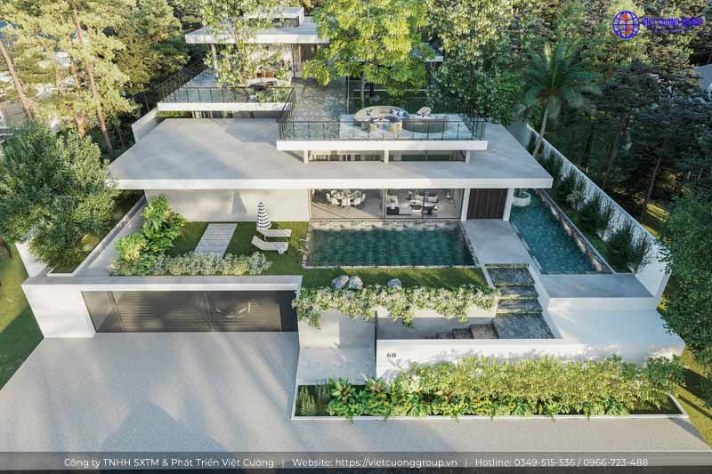 Thiết kế cảnh quan sân vườn là tối quan trọng với biệt thự