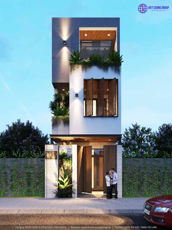 Nhà 3 tầng giúp tiết kiệm diện tích