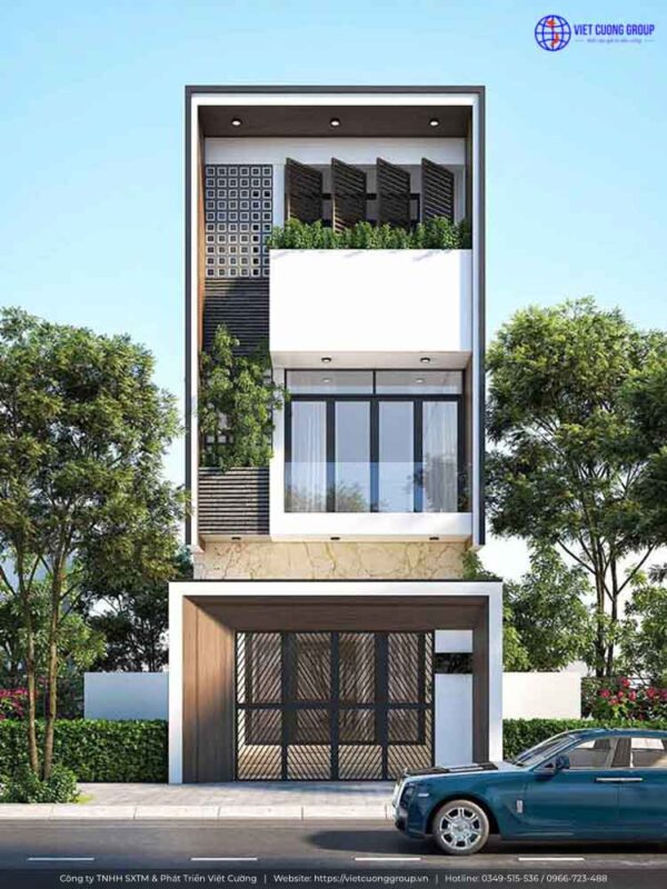 Nhà 3 tầng tối ưu về diện tích sử dụng