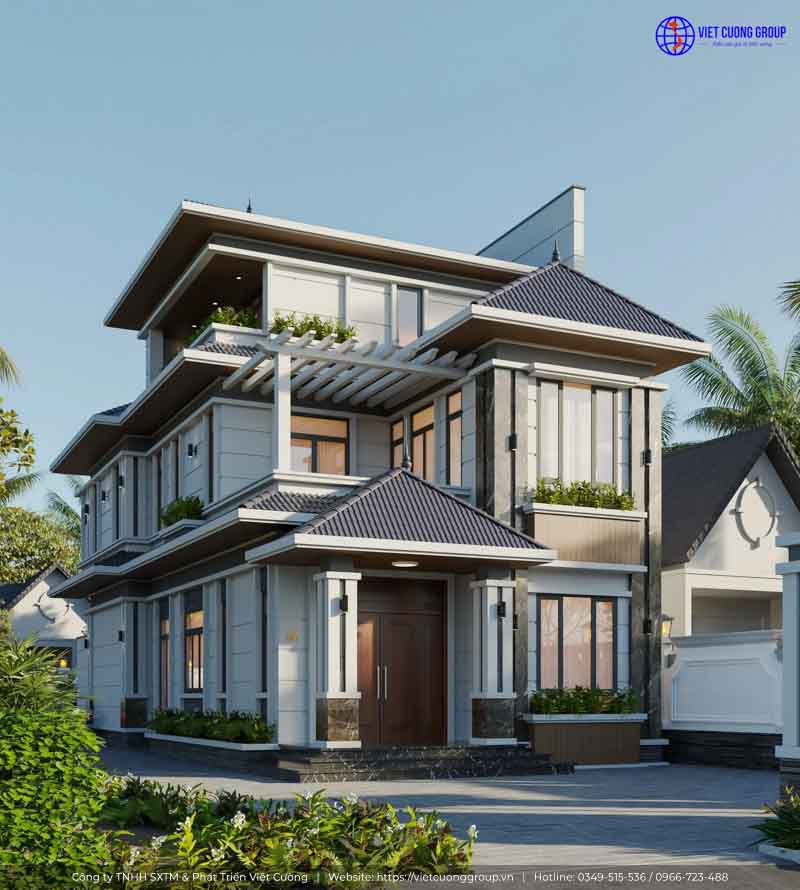 Mẫu thiết kế nhà 3 tầng đẹp