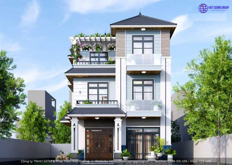 Mẫu thiết kế nhà 3 tầng đẹp