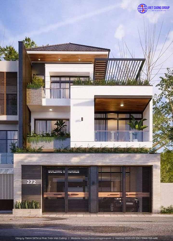 Mẫu thiết kế nhà 3 tầng đẹp