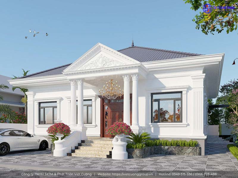 Mẫu thiết kế nhà cấp 3 mái Thái đẹp