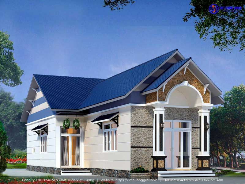 Mẫu thiết kế nhà cấp 3 mái Thái đẹp