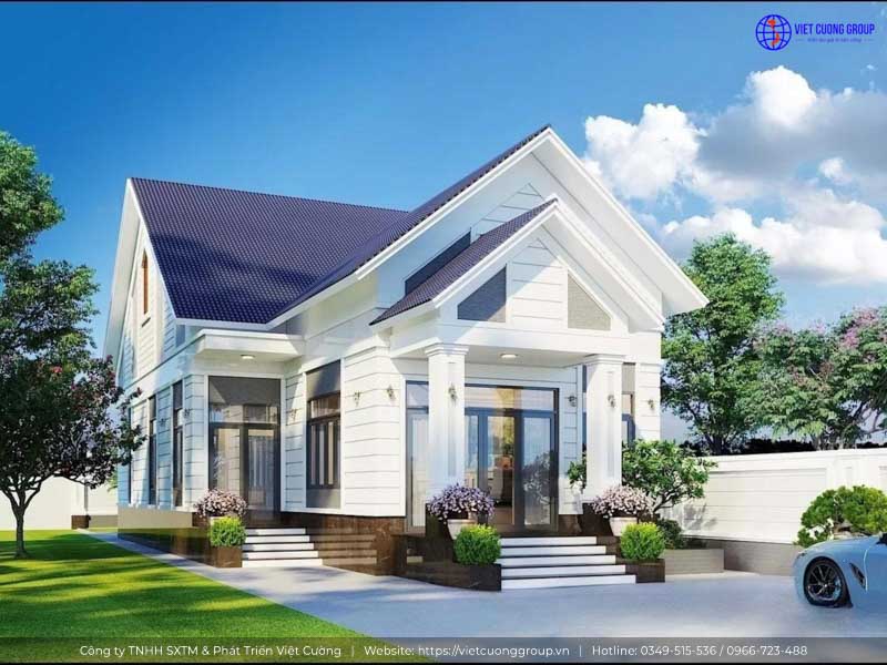 Mẫu thiết kế nhà cấp 3 mái Thái đẹp