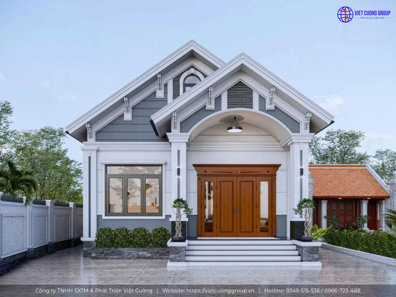 Mẫu thiết kế nhà cấp 3 mái Thái đẹp