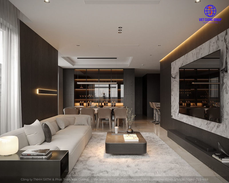 Phối cảnh nhà phố hiện đại phong cách Luxury