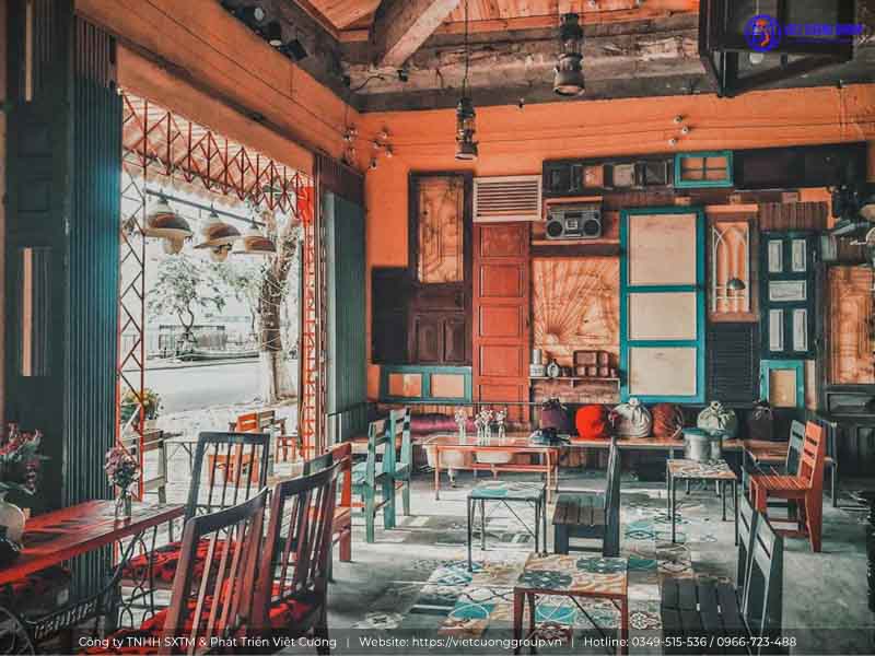 Thiết kế quán cafe mini phong cách vintage